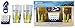 Corona Extra Collectors Set 16oz Beer Glasses w/ Corona Surf Board Decal Wrapped Pint Glasses Set of Two (2) with Flip Flop Corona Bottle Opener & Lime Flavored Rimming Salt