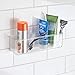 iDesign AFFIXX Plastic Wall Mount Organizer for Kitchen, Bathroom, Office, Bedroom, Garage, Craft Room, 3