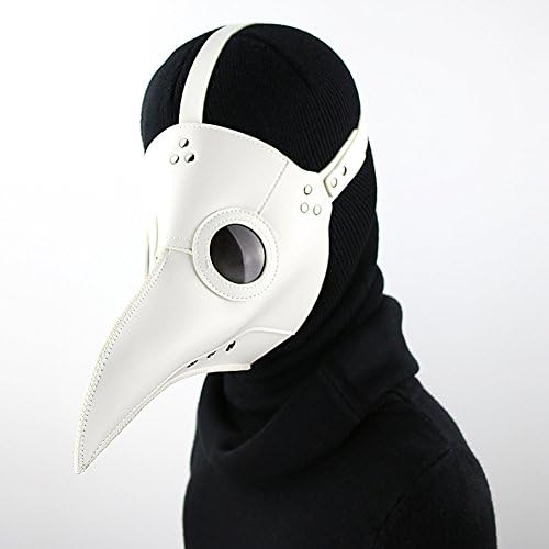 Plague Doctor Mask Birds Long Nose Beak Faux Leather Steampunk Halloween Costume Props