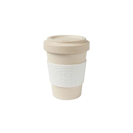BIOZOYG Taza de café de bambú sustentable Libre de BPA con Tapa y ...