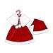 Shero 14-16 Inches Baby Doll's Christmas Dress Suit ( Dress + Hat + Cape )
