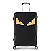 Artone Yellow Monster Eyes Washable Spandex Travel Luggage Protector Baggage Suitcase Cover Fit 29-32 Inch Luggage Black