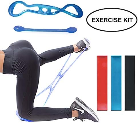 DEIRIS Booty Building Resistance Bands| Exercise Kit Belt (5 Set) Workout System -Perfect Targeted Program to Build, Tone & Sculpt A Brazilian Butt Lift with 3 Resistance Bands + 1 Yoga Pull Rope