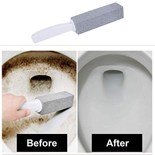 Pumice Stone Toilet Bowl Cleaner, NonScratch, Remove Stains from