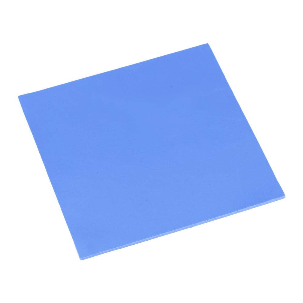 Tihebeyan CPU Thermal Pad Mat, 100x100x2mm Heatsink Cooling Conductive Silicon Pad CPU Cooler(Blue)