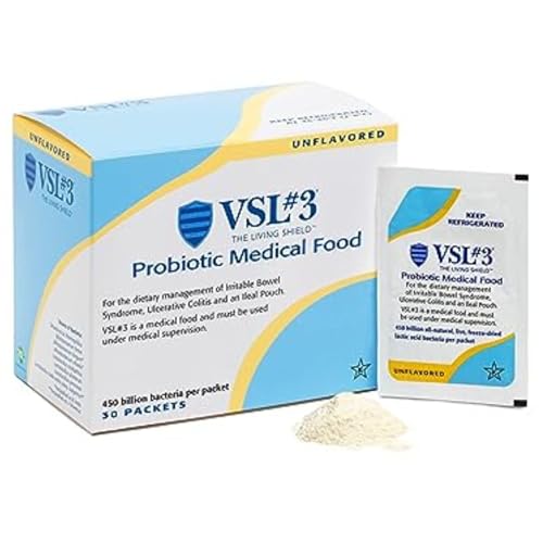 VSL3 Probiotics Medical Food for Gut Health Dietary Management, High Potency 450 Billion CFU