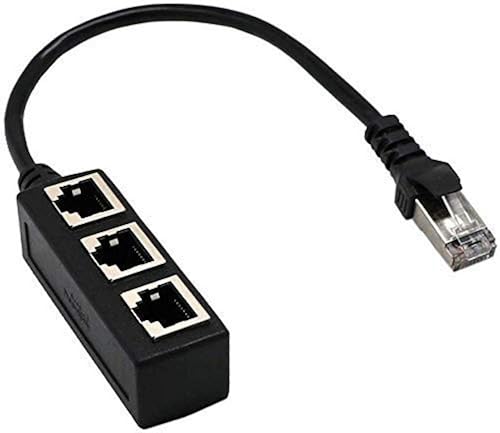 RJ45 Ethernet Splitter Cable, Glaida RJ45 Y Splitter Adapter to