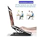 Laptop Tablet Stand, Ventilated Adjustable Laptop Computer Holder Desk Stand, Universal Lightweight Ergonomic Tray Cooling Laptop Stand for All 10-15″ Laptop Notebook/Tablet (Black)thumb 2