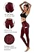PHISOCKAT High Waist Yoga Pants with Pockets, Tummy Control Yoga Pants for Women, Workout 4 Way Stretch Yoga Leggings (Wine, Small)thumb 2