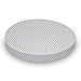 SheetWorld 100% Cotton Percale Round Crib Sheet, Pindots Grey Woven, 42 x 42, Made in USA
