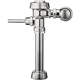 Sloan Royal 110 Manual Water Closet Flushometer, 3.5 GPF, Polished Chrome | Flushometer valve, Top Spud, Fixture Connection Top Spud, Royal Exposed Manual Water Closet Flushometer, 3010100