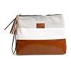 Wristlet-Wallet-Clutch-Bag-Madi-Large-Phone-Purse-Handbag-Gray-White-Herringbone-Funky-Monkey-Fashion