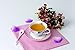 Jusalpha vintage rose bone china tea cup/Coffe cup spoon and saucer set (FL TCS04)