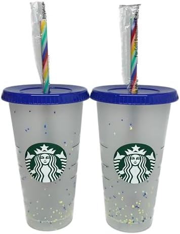 Starbucks Color Changing Confetti Reusable Cold Cup with Rainbow Striped  Straw, 24 fl oz price in Saudi Arabia | Amazon Saudi Arabia | supermarket  kanbkam