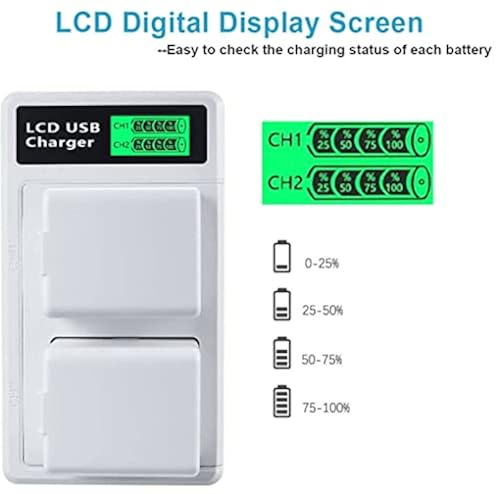 2-Pack Rechargeable Battery and Dual Battery Charge Station Fit