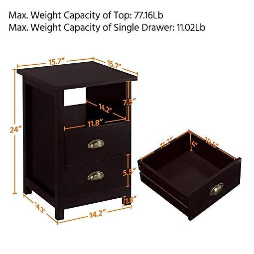 Yaheetech 3 Piece Table Set Include Lift Top Coffee Table And 2 End Tables With Storage Drawer For Living Room Espresso Beachfront Decor