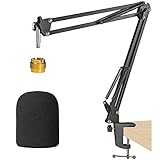 AT2035 Mic Stand with Pop Filter - Microphone Boom