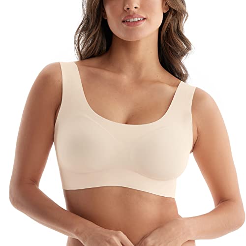 Momcozy Seamless Bra for Women Ultra Comfort Wireless Support Bra