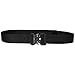 KingMoore Men's Tactical Belt Heavy Duty Webbing Belt Adjustable Military Style Nylon Belts with Metal Buckle (Black1, X-Large)