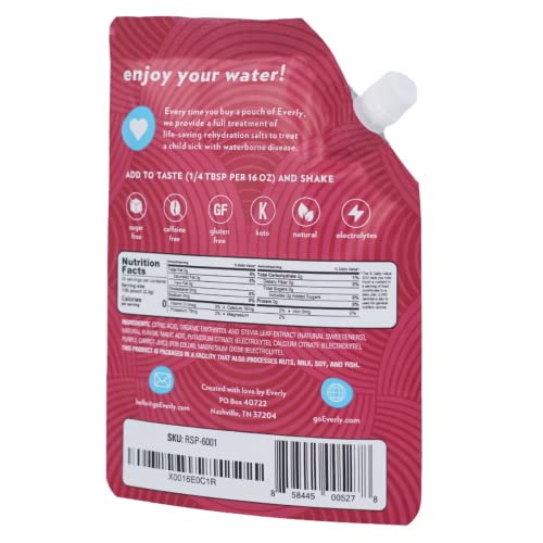 Everly Pomegranate Berry Hydration Drink Mix Powder SugarFree, KetoFriendly, 0 Calories