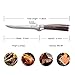 PAUDIN Boning Knife 6 Inch, Super Sharp Fillet Knife, German High Carbon Stainless Steel Deboning Knives, Professional Boning Knives for Meat Poultry Chicken, Pakkawood Handle with Gift Box