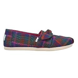 TOMS Women's Alpargata Loafer Flat, Dark Fuchsia