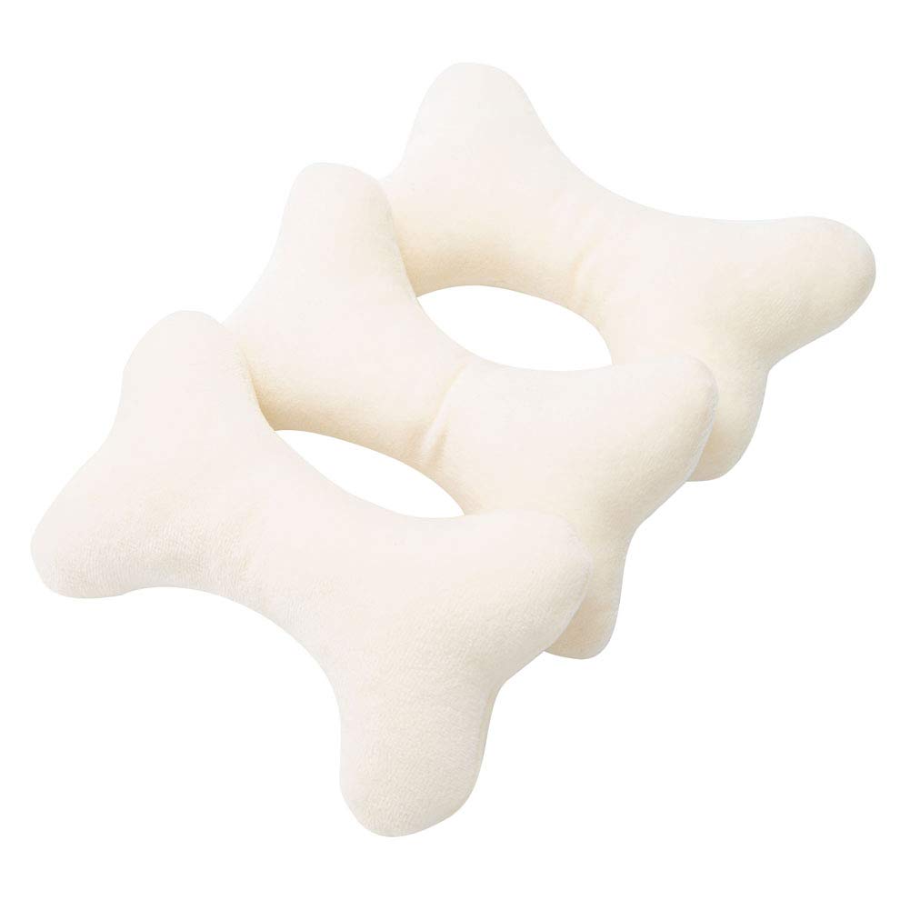 JOYELF Squeaky Dog Toy Plush Dog Chew Toy for Puppy Dogs, Interactive Non Toxic Chase Fetch Dog Toys with Squeakers, 3 Pack Bones