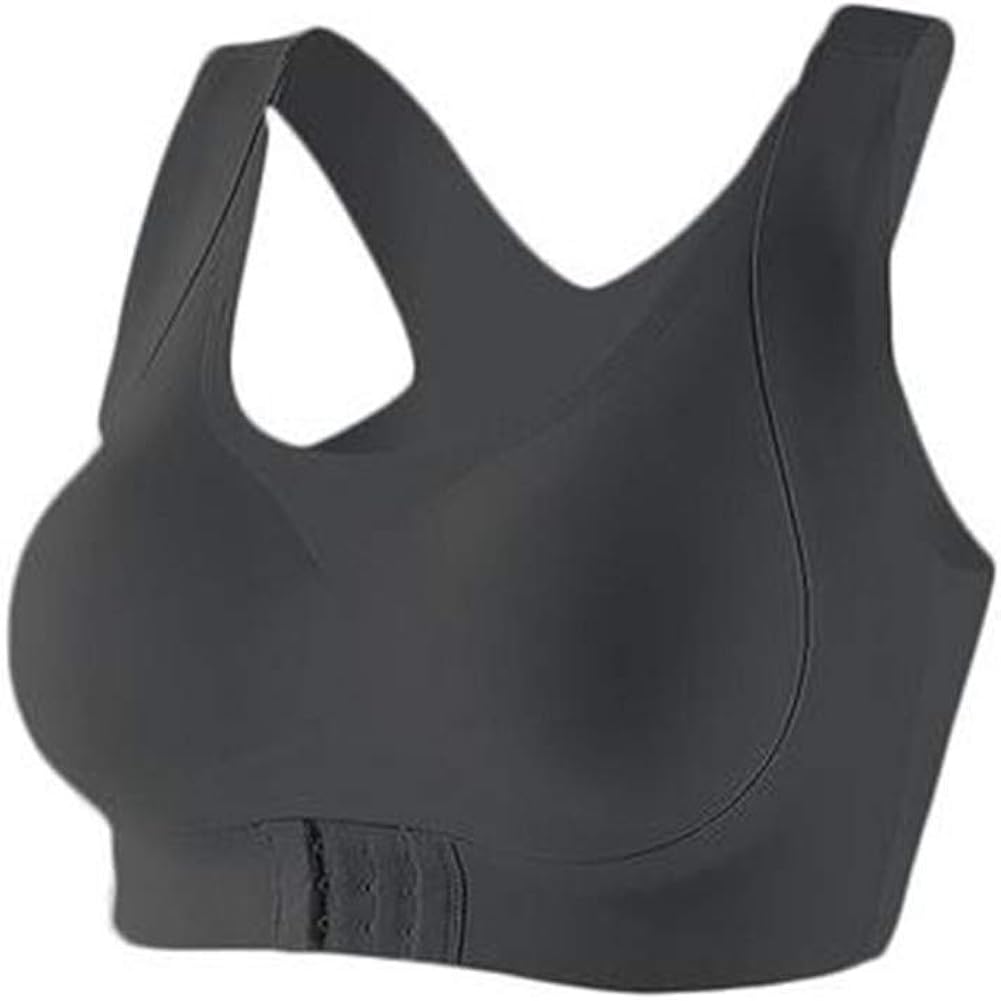 JSWANG Seamless Front Buckle Support Bra Correction Hunchback Gathered