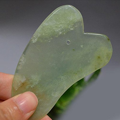 MSmask Gua Sha Guasha Skin Facial Care Treatment Massage Natural Jade Board Traditional Scraping Scraper Tool SPA Salon