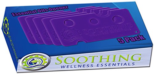 Soothing Wellness Essentials 5 PACK Essential Oils Opener Key Tool Set (ORCHID PURPLE) - The Perfect Opener and Remover Accessory for Roller Balls and Caps on Most Bottles