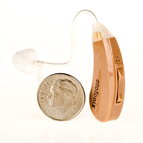 Otofonix Encore Hearing Aid Amplifier to Assist Hearing for Adults and Seniors (Left Ear, Beige)