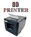 80MM POS Thermal Receipt Printer Compatible 80mm Thermal Paper Rolls sec High- Pos Printer with Auto Cutter ESC/POS Command Support Windows Mac Pos System(Black)(USB)thumb 3