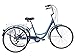 Slsy Adult Tricycles Single Speed, Adult Trikes 24/26 inch 3 Wheel Bikes, Three-Wheeled Bicycles Cruise Trike with Shopping Basket for Seniors, Women, Men. (Cool Blue, 26″ Wheels/ 1-Speed)thumb 3