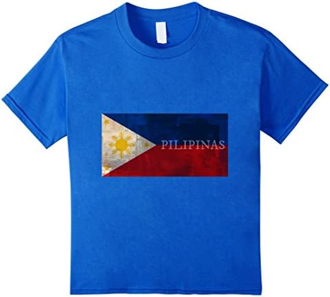 Kids Philippines Flag Pinoy Pilipinas T Shirt 4 Royal Blue