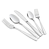 HOMMP Service for 5 Stainless Steel Flatware Sets, 25-piece, A