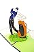 WOWPAPERART Golf - 3D Pop Up Greeting Card for All Occasions - Love, Birthday, Retirement, Congratulations, Thank You, Get Well, Fathers, Mothers Day- Fold Flat, Envelope Included (Golf Player)