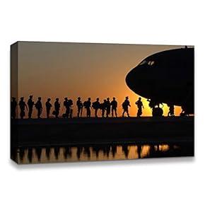 Canvas Wall Art Memorial Day Painting Artwork for Home Prints Framed - 12x18 inches