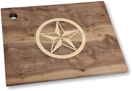 Cutting Board with Texas Star Inlay