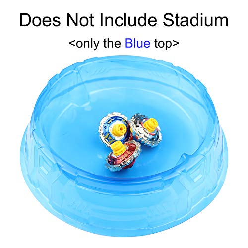 SaikerMan Metal Burst Battling Turbo Top and Launcher Toy for Age 8+ - Blue Set