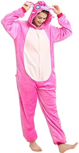 Indiefit Adult Onesie Pajamas Flannel Cosplay Costume Sleepwear Nightgown
