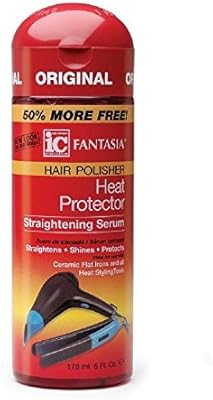 hair polisher heat protector straightening serum