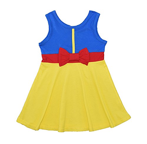 snow white dress girl dress Costume princess dress summer girls clothes kids