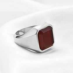 MYNENEY 14K Gold/Silver/Black Plated Square Signet