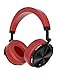 Bluedio T5 Active Noise Cancelling Headphones Over Ear Wireless Bluetooth Headphones with Mic Portable Stereo Headsets for Cell Phones Travel Work (Red)
