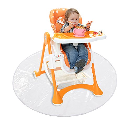 Foerteng Splat Mat Children's Dining Chair Pad Dirt-proof Outdoor Ground Mat Transparent Easy To Clean Play Mat
