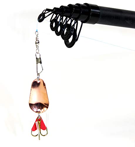 Vario Universal ANGELSET Rotauge Barsch Forelle | Teleskop- Rute 2,40m + Angel- Rolle + Angelzubehörbox + Rutentasche – Bild 5