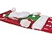 Clever Creations Christmas 24 Day Hanging Cloth Advent Calendar | Red and Green Stuffed Santa | Traditional Holiday Christmas Decor Theme | Perfect for Home or Office