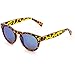 Vintage Inspired Mirror Lens Round Horned Rim Frame Retro Sunglasses