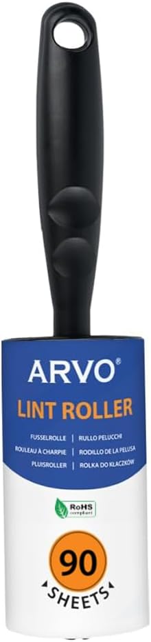 ARVO Lint Roller for Pet Hair and Dust 90 Sheets with 1 Handle
