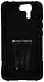 Amzer Double Layer Rugged Hybrid Case Cover with Kickstand for Asus PadFone X - Retail Packaging - Black